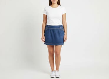 spódnice jeansowe z rozporkiem: Spódnica damska, rozmiar XL — 1