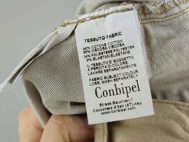 woskowane legginsy z wysokim stanem zara: Conbipel, Material trousers for women, size XL (EU 42) — 5