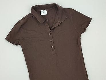 brazowa bluzki: Damska koszulka polo, rozmiar S — 1