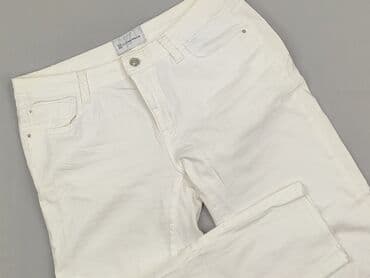 zalando białe jeansy damskie: SZACHOWNICA, Spodnie materiałowe damskie, rozmiar XL — 1