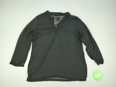 srebrne sukienki na imprezę: Bluzka damska, rozmiar 3XL — 3