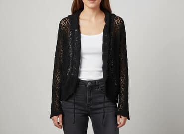 koszulka ze ściągaczem: Kardigan damski, rozmiar S — 5