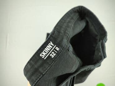 dżinsy czarne: Skinny, Jeansy damskie, rozmiar L — 4