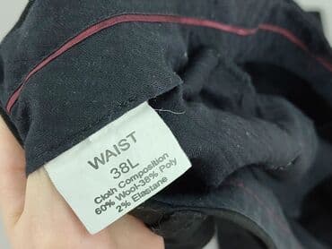 brazowe buty do czarnych spodni: Spodnie materiałowe damskie, 2XL — 4