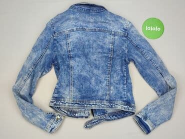 jeans mom slim fit stradivarius: Stradivarius, Джинсова куртка жіноча, розмір M — 3