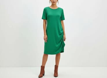 reserved sukienka butelkowa zieleń: Sukienka damska, rozmiar M — 6