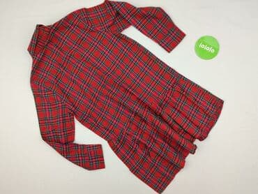 sukienka w kratę czerwona damska: Koszula damska, rozmiar S — 4