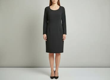 sukienka midi i kozaki: Women`s dress, size L — 1