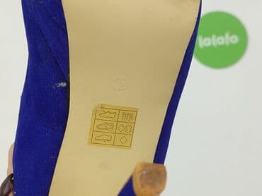 srebrne buty na obcasie ccc: Półbuty damskie, rozmiar 40 — 6