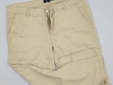 granatowe chinosy damskie: Top Secret, Spodnie materiałowe damskie, rozmiar XL — 1