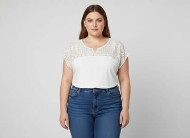 bluzki z odcieciem pod biustem: Shein Curve, Bluzka damska, rozmiar 4XL — 8