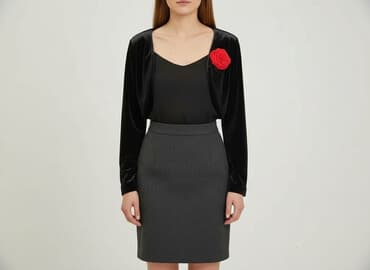 sukienki z bolerkiem: Top damski, rozmiar S — 6