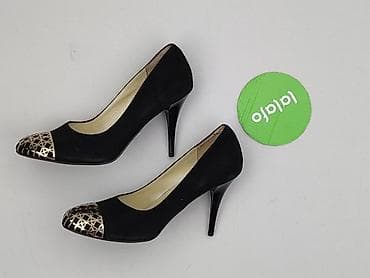 oryginalne converse: Czarne czółenka damskie ATUT na szpilce - Rozmiar: 38 (oznaczenie na — 2