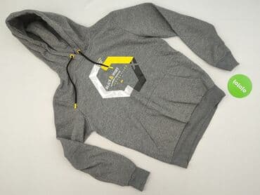 sweter w paski h: Bluza z kapturem dla mężczyzn, M — 2