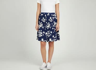 spódnice kontrafałdy midi: Women`s skirt, size L — 1