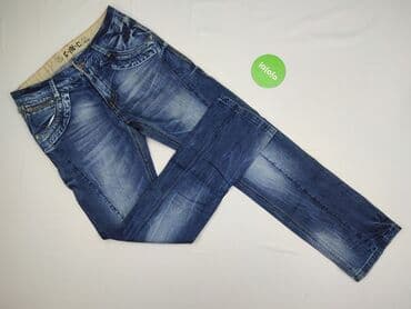 brązowe spodnie woskowane stradivarius: Jeansy dla mężczyzn — 2