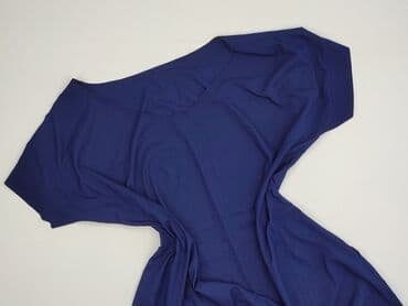 niebieska satynowa sukienka zara: Bluzka damska, rozmiar 6XL — 1