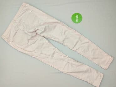 jaka bluzka do różowych spodni: Material trousers for women, size L — 3