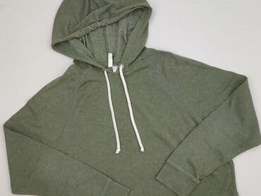 h m bluza zielona damska: H&M Divided, Bluza z kapturem damska, rozmiar M — 1