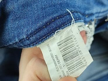 spodnice jeansowe: DENIM JEANS, Szorty damskie, rozmiar L — 4