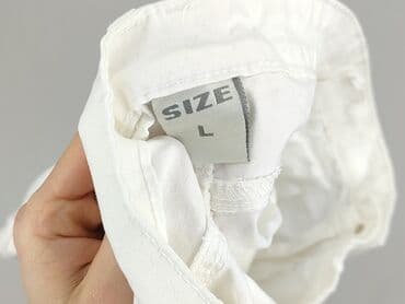 krótkie spodenki skórzane: Szorty damskie, rozmiar L — 4