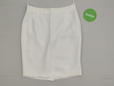 biala spodniczka z zakladkami: Spódnica damska, M — 2