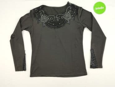 bluzka czarna z tiulem: Women's blouse, size L — 3