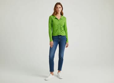 zielona kurtka zara: Zara, Kardigan damski, rozmiar M — 6