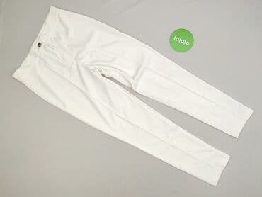 białe spodnie ciążowe: Jeanswear, Spodnie materiałowe damskie, rozmiar M — 2