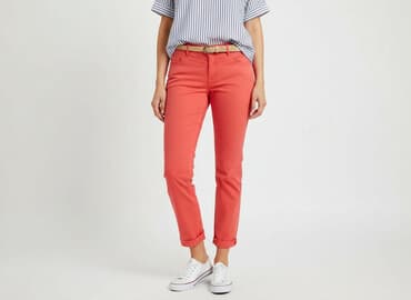 krótkie spodenki z szerokimi nogawkami: Street One, Spodnie materiałowe damskie, rozmiar S — 7