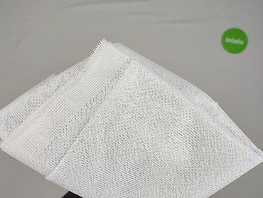 zasłony używane: Biała firana panelowa z kółkami do zawieszenia - Materiał: lekka — 4