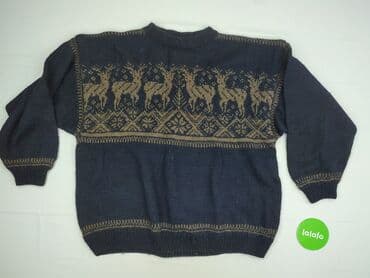 szafirowy sweter: Sweter dla mężczyzn, 5XL — 2