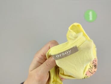 koszulka żółta w czarne paski: Orsay, T-shirt damski, rozmiar M — 4