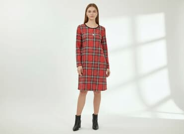 sukienka damska w kratę: Sukienka damska, rozmiar M — 7