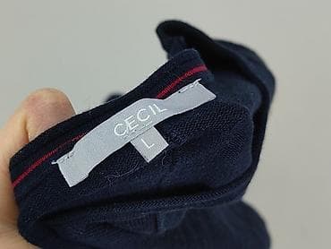 niebieski sweter damski: Cecil, Bluzka damska, rozmiar L — 5