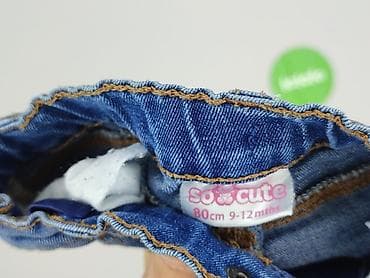 vrs basic jeans: Spodnie jeansowe, So cute, 9-12 miesięcy, stan - Bardzo dobry — 4