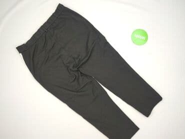 Trousers: Zara, Material trousers for women, size M — 3