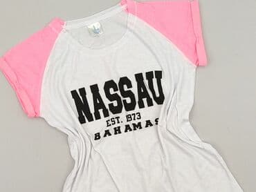 жіноча футболка m eu 38 візерунок принт колір білий: Nassau, T-shirt damski, rozmiar L — 1