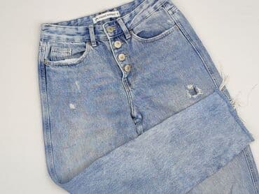 biale szerokie jeansy: Jeansy damskie — 1