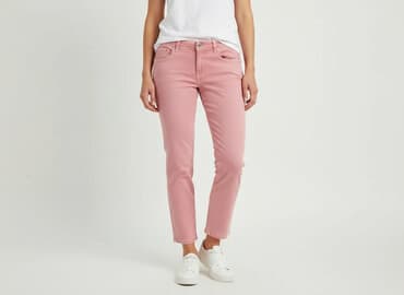 bershka spodnie hello kitty: Jeansy damskie, rozmiar L — 7