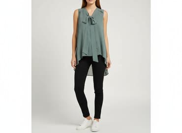 bluzki z odcieciem pod biustem: Bluzka damska, rozmiar S — 5