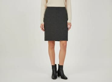 plisowane spódnice szara: Bhs, Spódnica damska, rozmiar M — 7