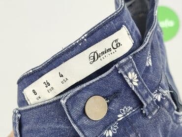 krótkie spodenki z wysokim stanem jeansowe: Denim Co, Szorty damskie, rozmiar S — 6