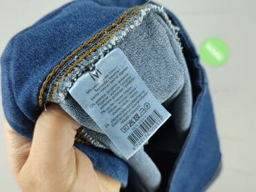 jeansy mom fit z wysokim stanem czarne: Jeansy damskie, rozmiar M — 4