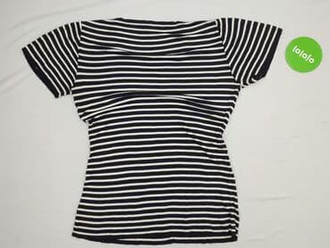 czarne t shirty w serek damskie: T-shirt damski, rozmiar S — 3