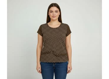 bluzki w cętki: T-shirt damski, rozmiar XL — 6