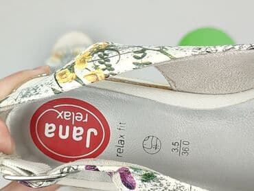 czerwone sandały na słupku ccc: Jana, Sandały damskie, rozmiar 36 — 5