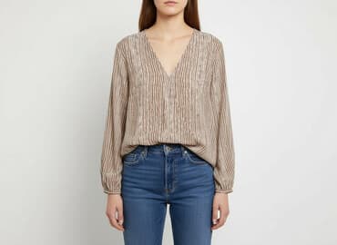 bluzki w paski damskie wyprzedaż: Boohoo, Bluzka damska, rozmiar M — 1