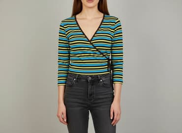 szmaragdowa bluzki damskie: Bluzka damska, rozmiar S — 5