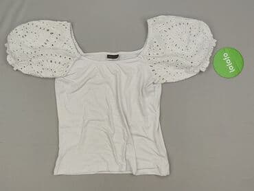 biale bluzki z bufiastymi rekawami: Beloved, Bluzka damska, rozmiar S — 2